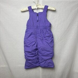 L.L. Bean Kids Snow Bib Overalls in Vibrant Purple 2T
